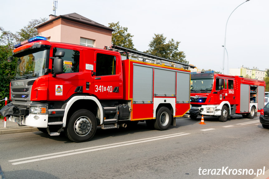 Zderzenie na skrzyżowaniu w Krośnie