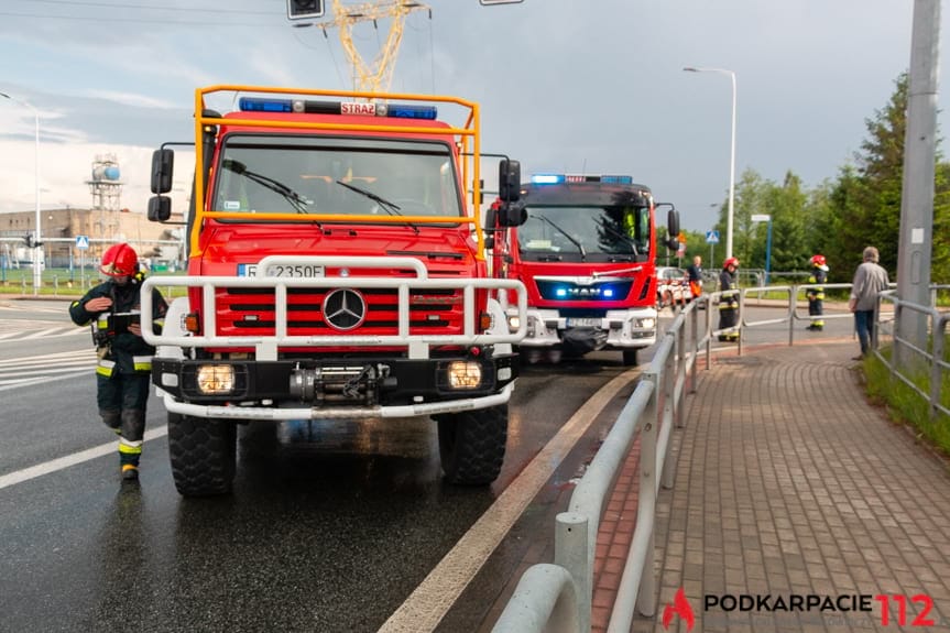 Zderzenie na skrzyżowaniu w Krośnie