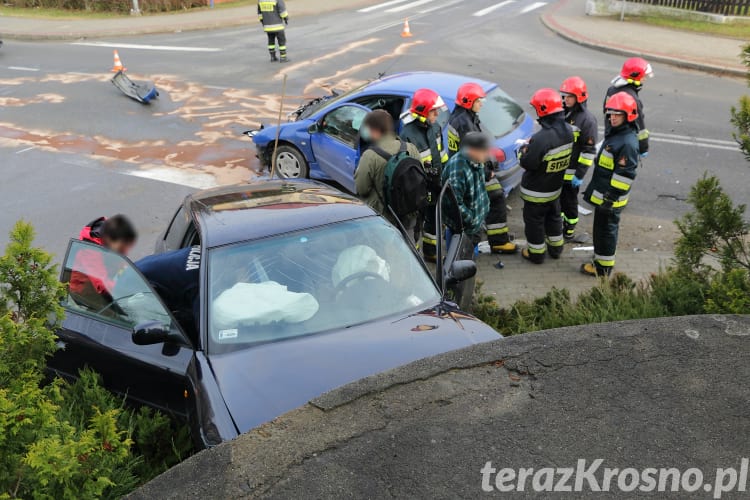 Zderzenie na skrzyżowaniu w Krośnie