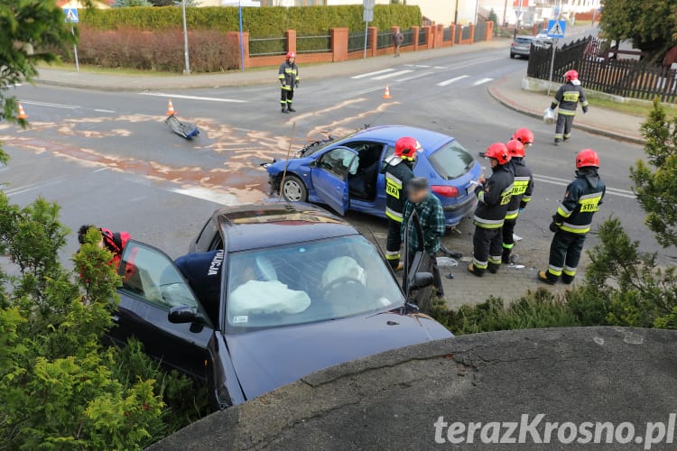 Zderzenie na skrzyżowaniu w Krośnie