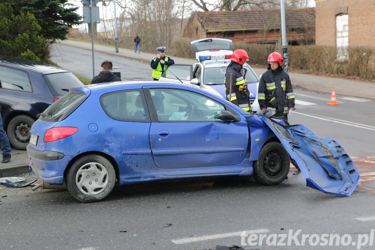 Zderzenie na skrzyżowaniu w Krośnie