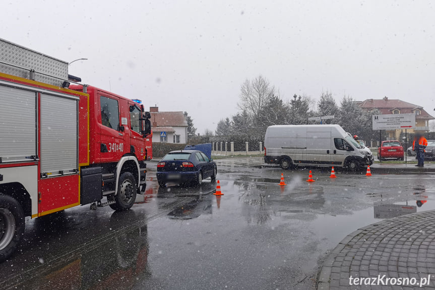 Zderzenie na skrzyżowaniu w Krośnie