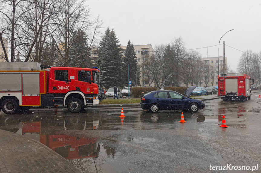 Zderzenie na skrzyżowaniu w Krośnie