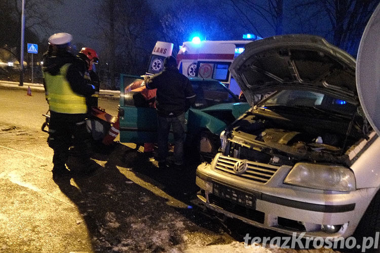 Zderzenie na skrzyżowaniu w Krośnie