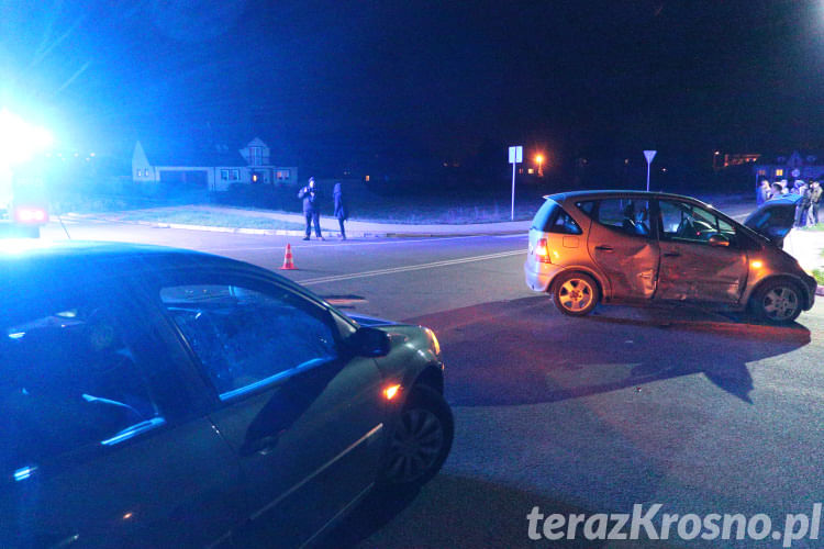 Zderzenie na ul. Lotników w Krośnie