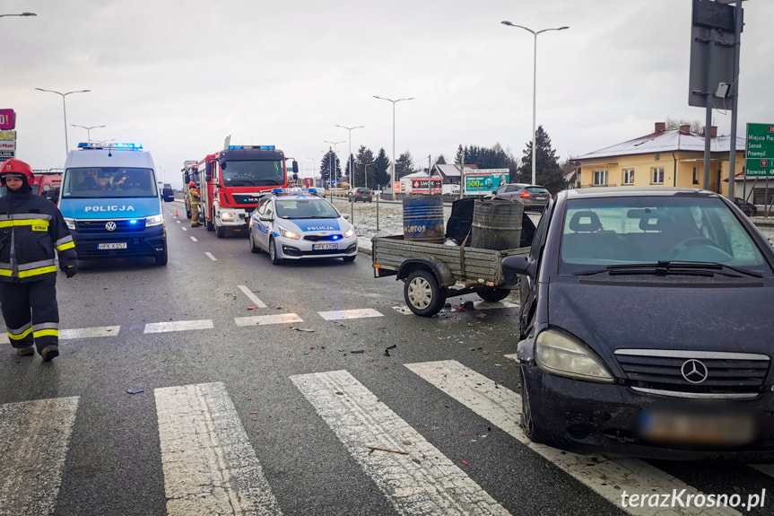 Zderzenie na ulicy Podkarpackiej w Krośnie