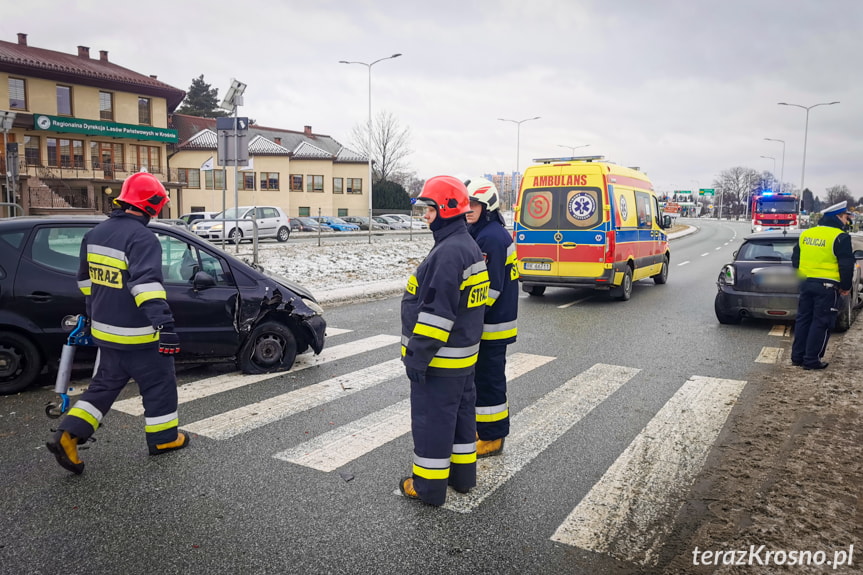 Zderzenie na ulicy Podkarpackiej w Krośnie