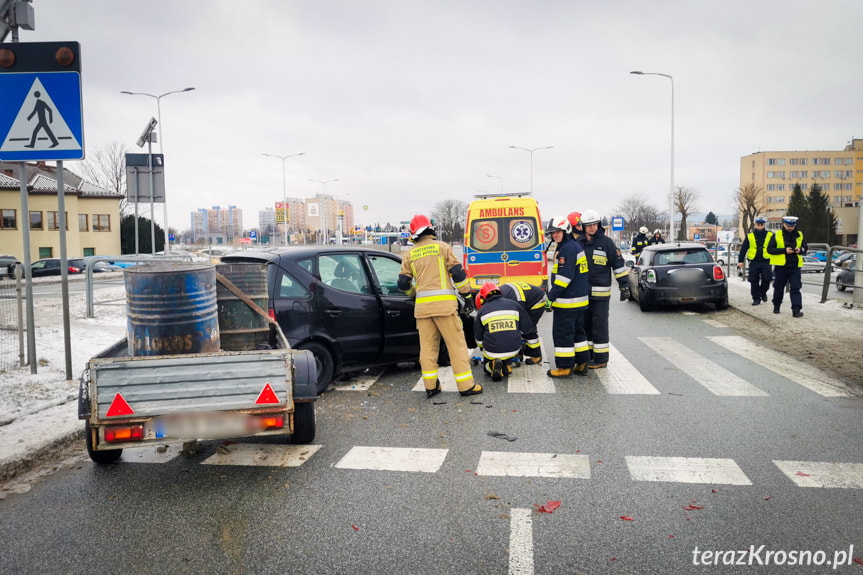 Zderzenie na ulicy Podkarpackiej w Krośnie