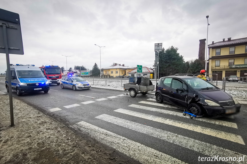 Zderzenie na ulicy Podkarpackiej w Krośnie