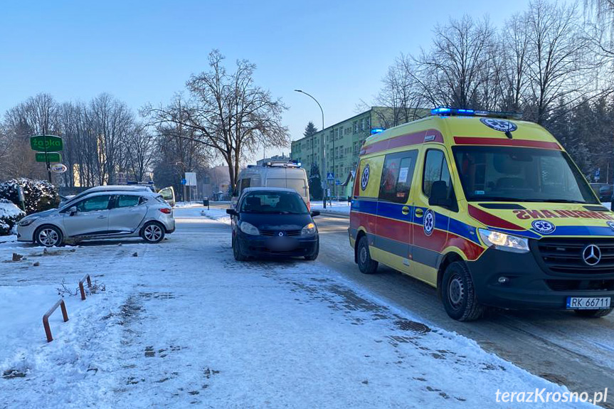 Zderzenie osobówek w Krośnie