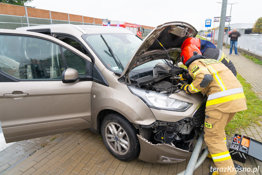 Zderzenie samochodów na Podkarpackiej