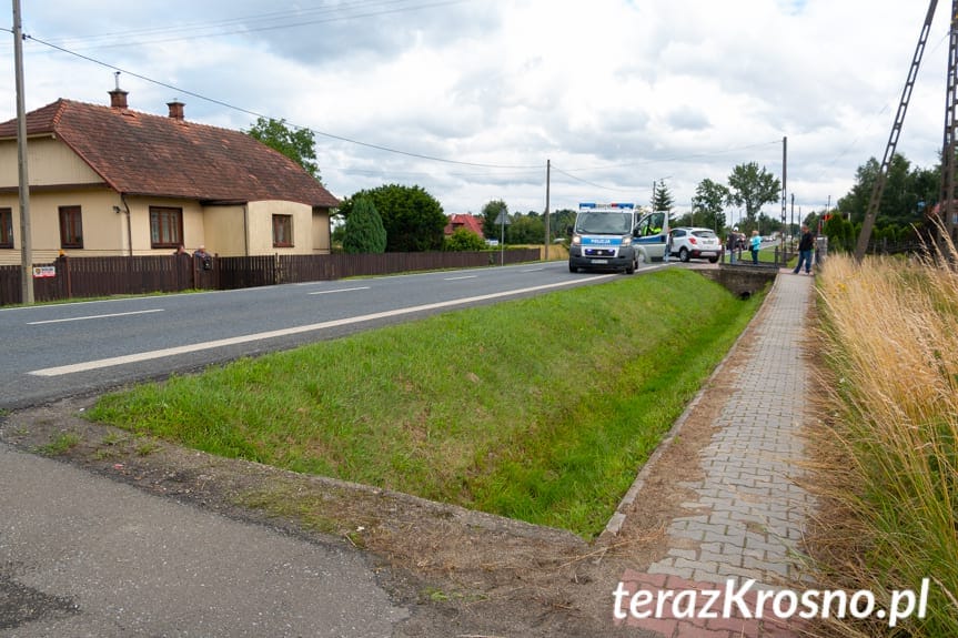 Zderzenie samochodów na Rzeszowskiej