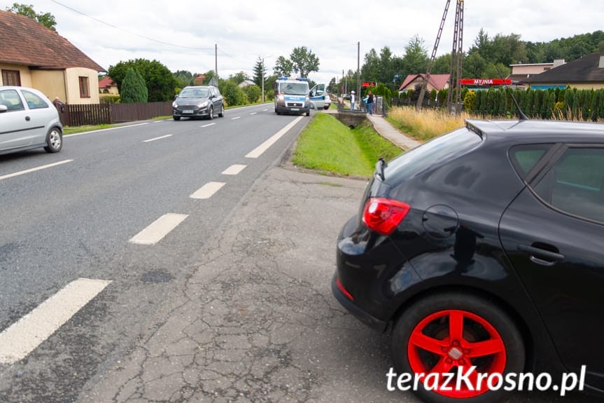 Zderzenie samochodów na Rzeszowskiej