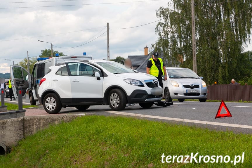 Zderzenie samochodów na Rzeszowskiej