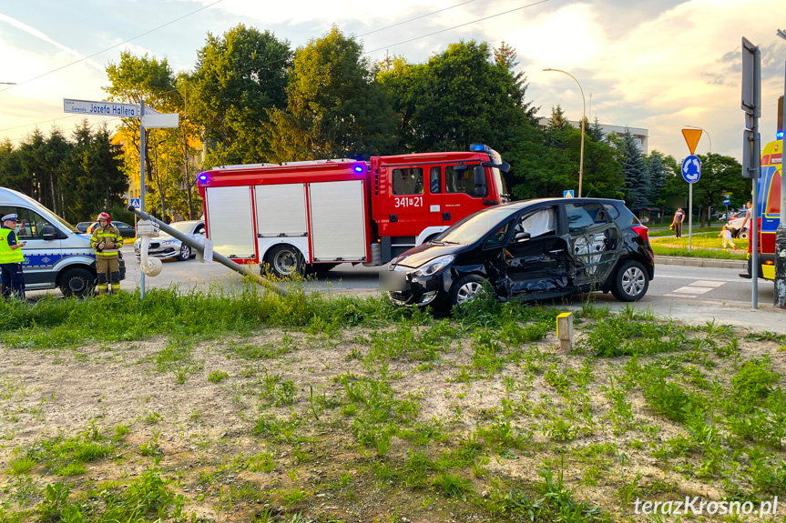 Zderzenie samochodów na Sikorskiego