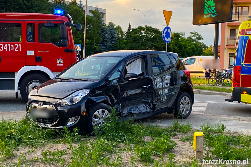 Zderzenie samochodów na Sikorskiego