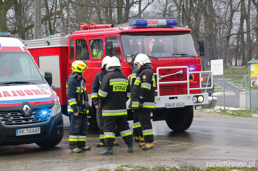 Zderzenie samochodów w Bziance