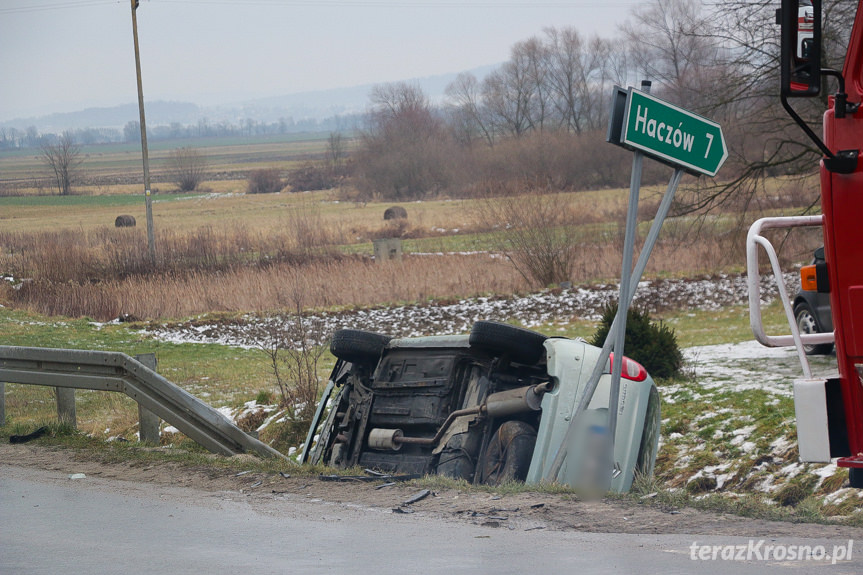 Zderzenie samochodów w Bziance