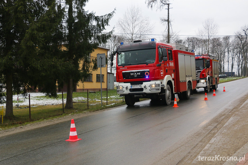 Zderzenie samochodów w Bziance