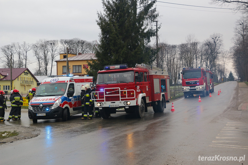 Zderzenie samochodów w Bziance