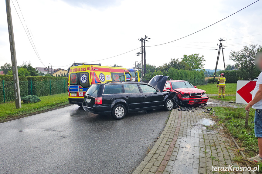 Zderzenie samochodów w Chlebnej