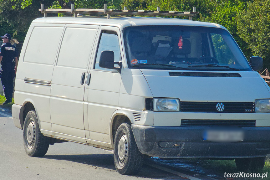 Zderzenie samochodów w Iskrzyni