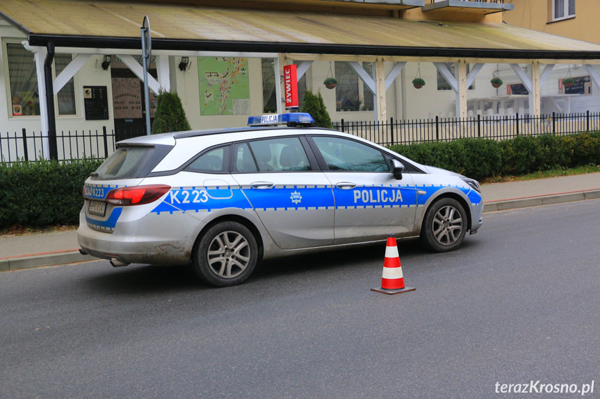 Zderzenie samochodów w Iwoniczu