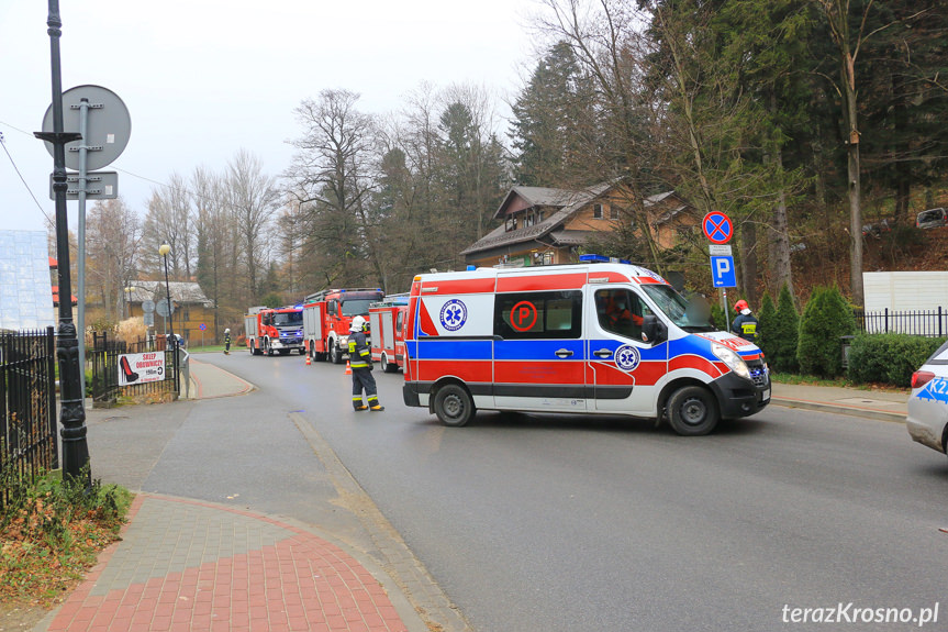 Zderzenie samochodów w Iwoniczu