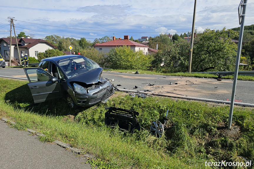 Zderzenie samochodów w Posadzie Górnej