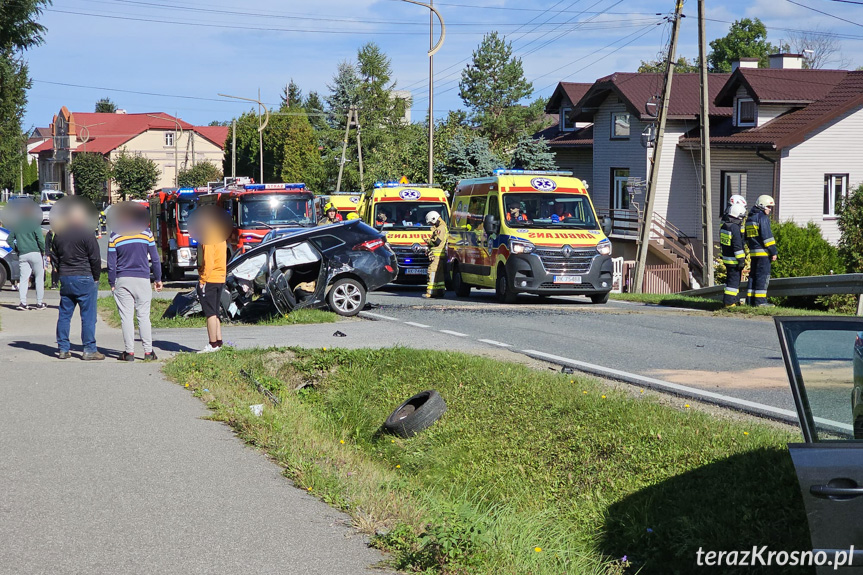 Zderzenie samochodów w Posadzie Górnej