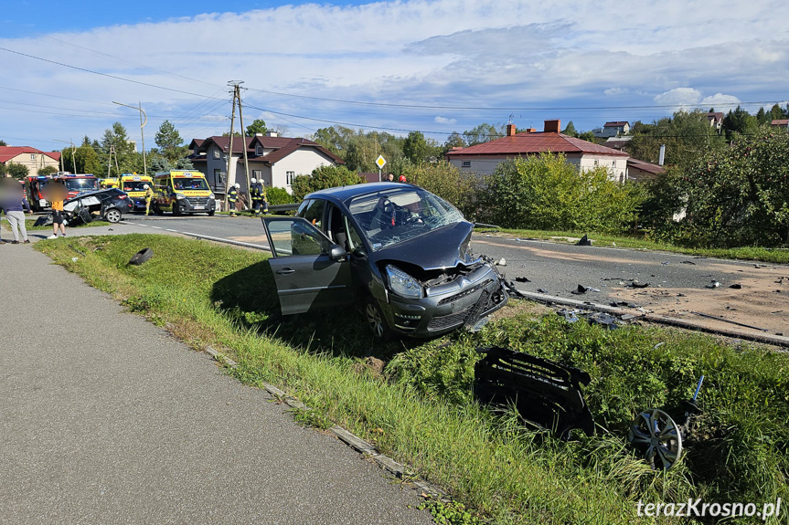 Zderzenie samochodów w Posadzie Górnej