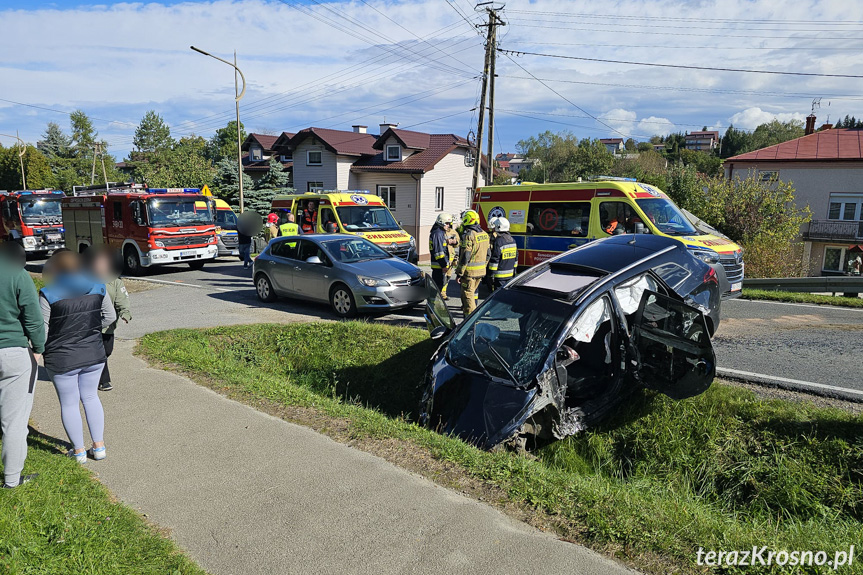 Zderzenie samochodów w Posadzie Górnej