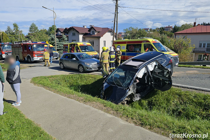 Zderzenie samochodów w Posadzie Górnej