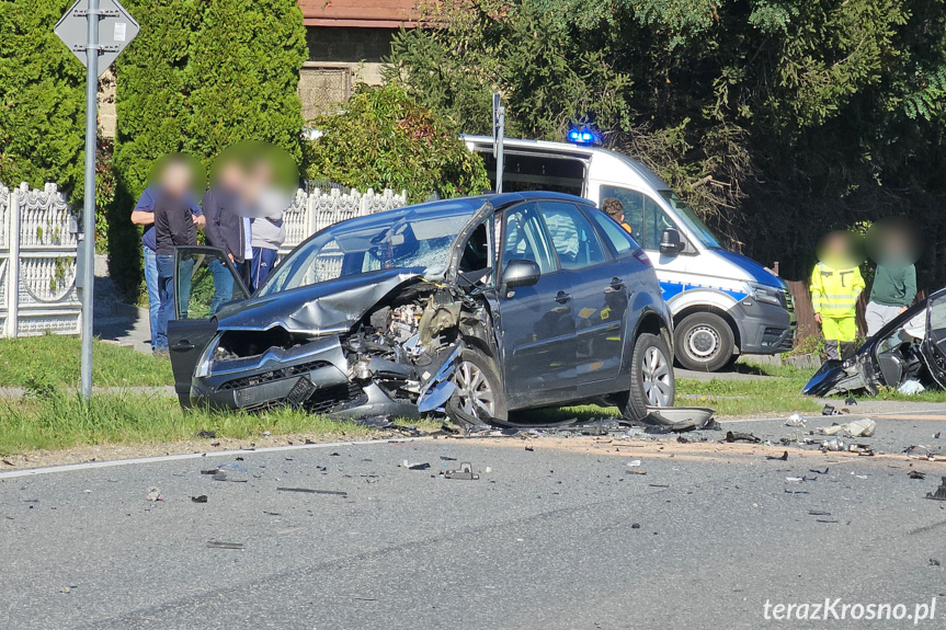 Zderzenie samochodów w Posadzie Górnej