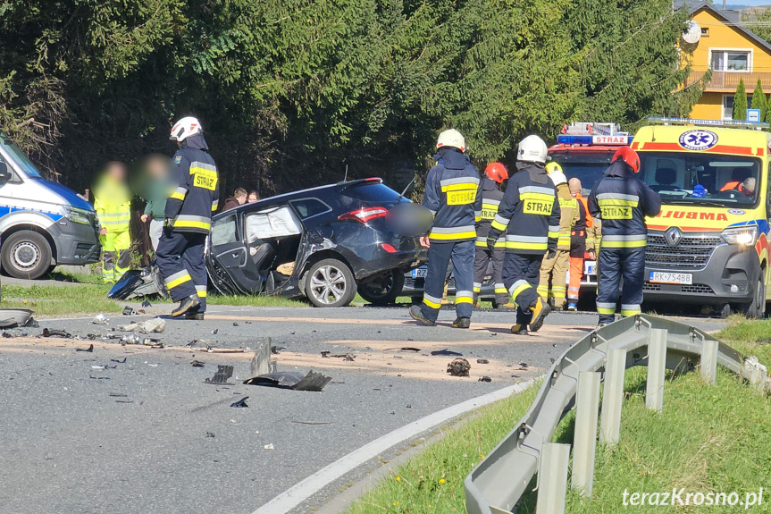 Zderzenie samochodów w Posadzie Górnej