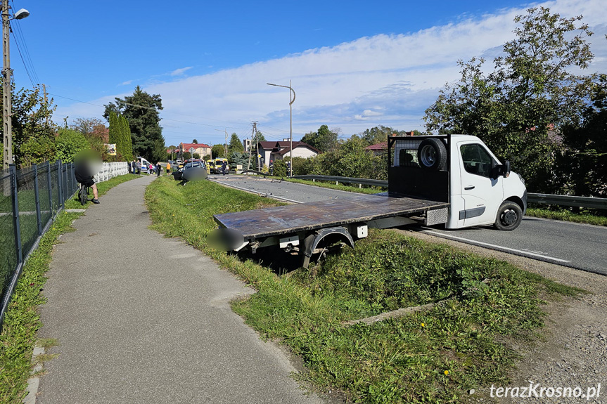 Zderzenie samochodów w Posadzie Górnej