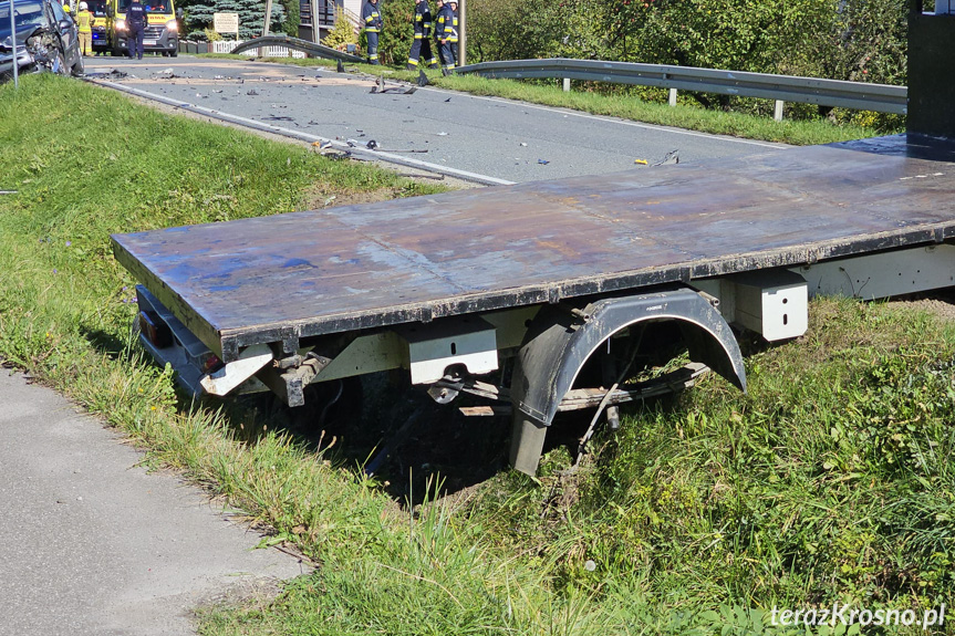 Zderzenie samochodów w Posadzie Górnej