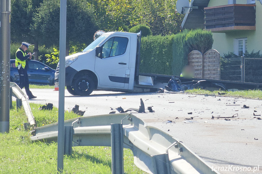 Zderzenie samochodów w Posadzie Górnej