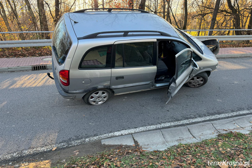 Zderzenie samochodów we Wrocance