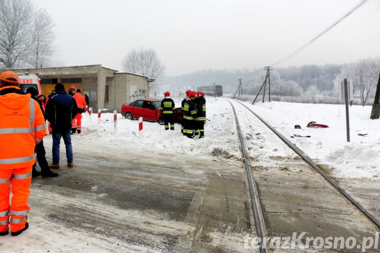 Zderzenie samochodu i pociągu w Jedliczu