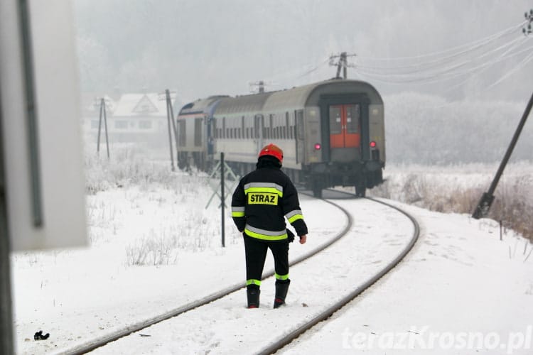 Zderzenie samochodu i pociągu w Jedliczu