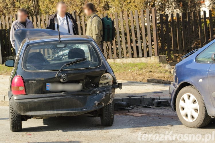 Zderzenie trzech samochodów na ul. Korczyńskiej