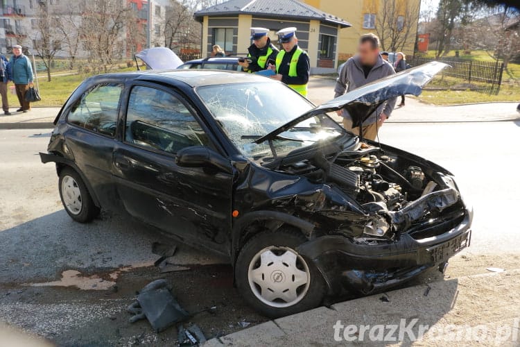 Zderzenie trzech samochodów na ul. Korczyńskiej