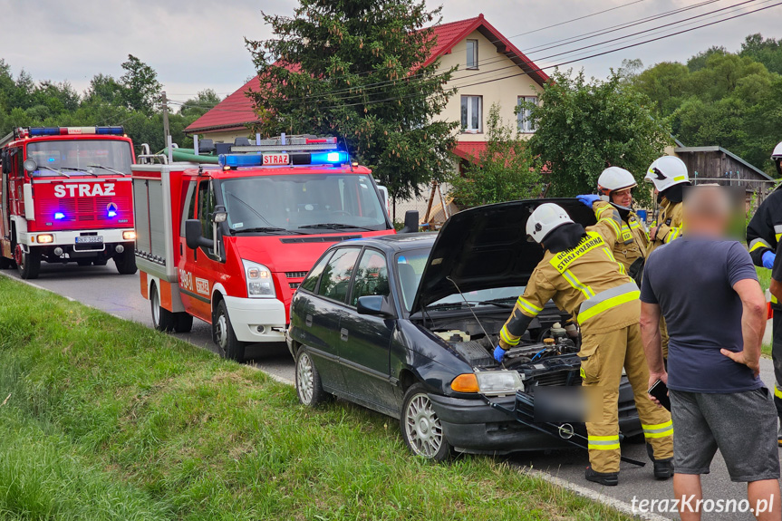 Zderzenie trzech samochodów w Chlebnej