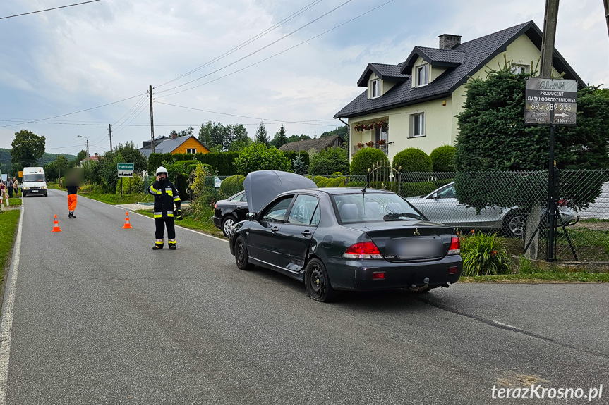 Zderzenie trzech samochodów w Chlebnej