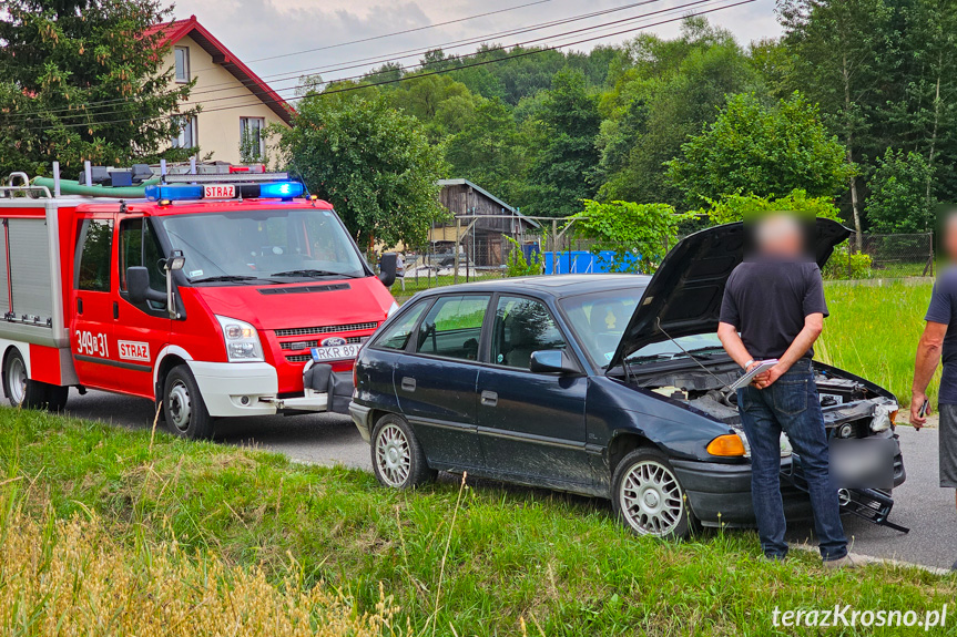 Zderzenie trzech samochodów w Chlebnej