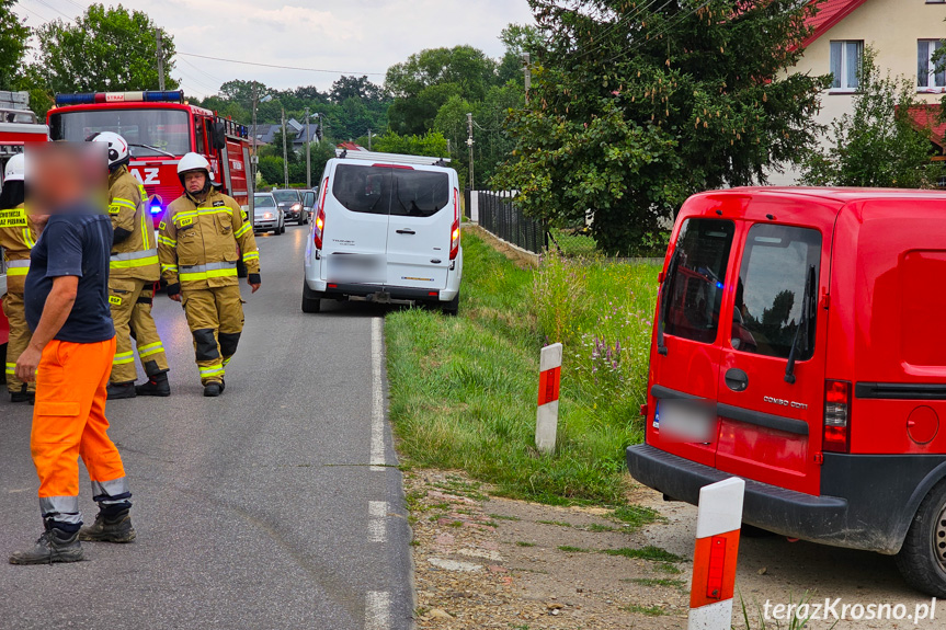 Zderzenie trzech samochodów w Chlebnej