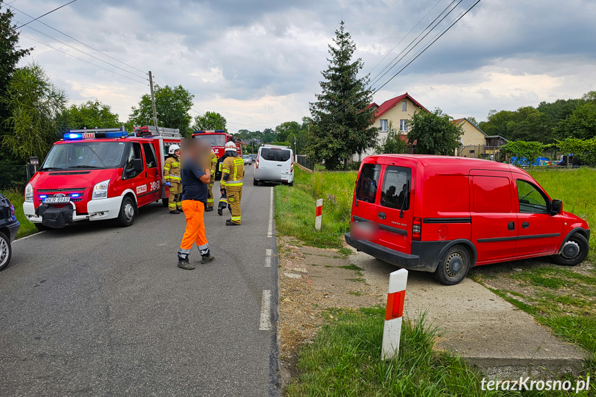 Zderzenie trzech samochodów w Chlebnej