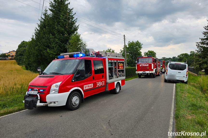 Zderzenie trzech samochodów w Chlebnej