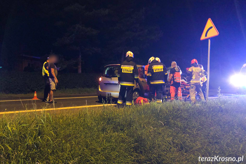 Zderzenie trzech samochodów w Iwoniczu